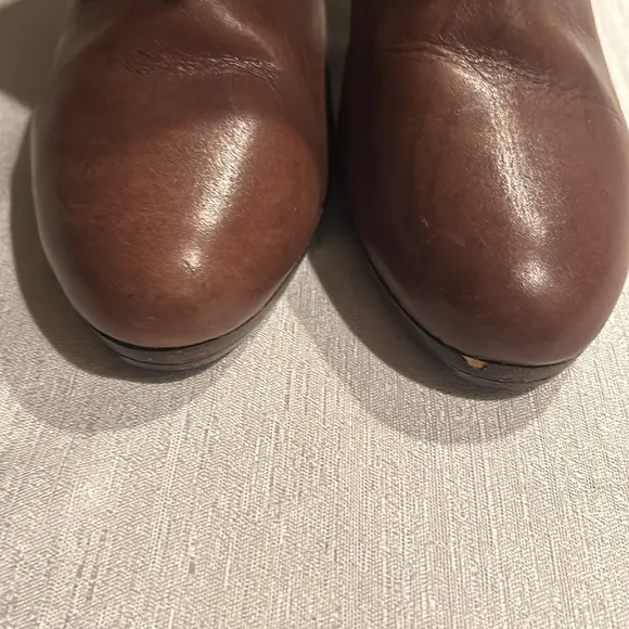 Lauren Ralph Lauren Buckle Heel Ankle Boots