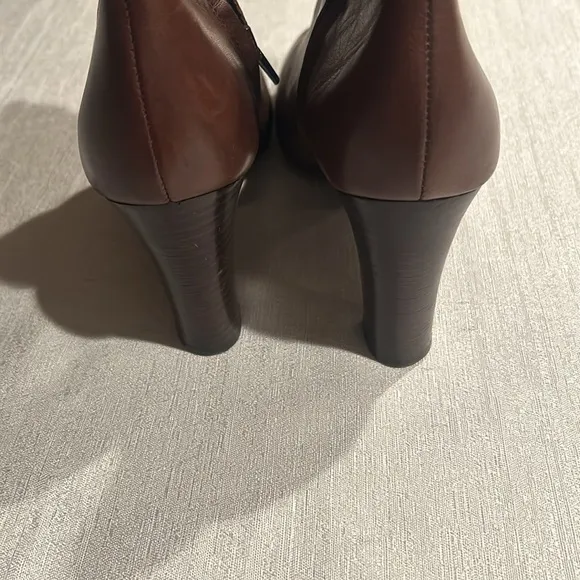 Lauren Ralph Lauren Buckle Heel Ankle Boots