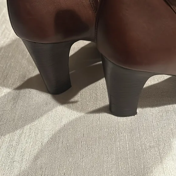 Lauren Ralph Lauren Buckle Heel Ankle Boots