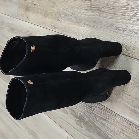Lauren Ralph Lauren Size 6 Black Artizan II Suede Boots