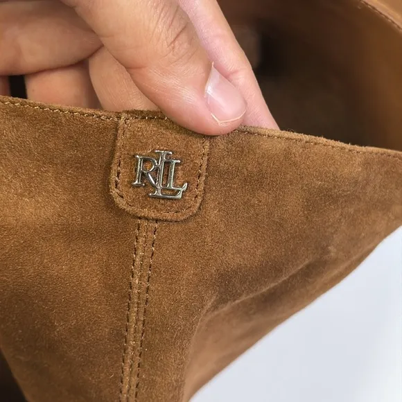 Lauren Ralph Lauren Women’s Artizan II Suede Tall Slouch Boots- 8B