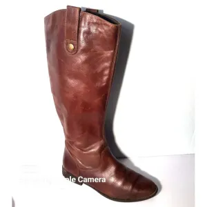 Lavorazione Artigiana Brown Leather Western Riding Boots Womens Size EU38 US 7.5