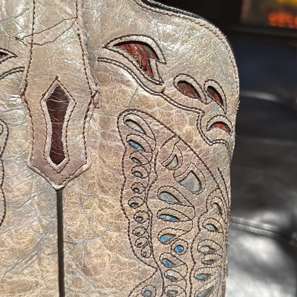 Leather Corral Cowboy Boots