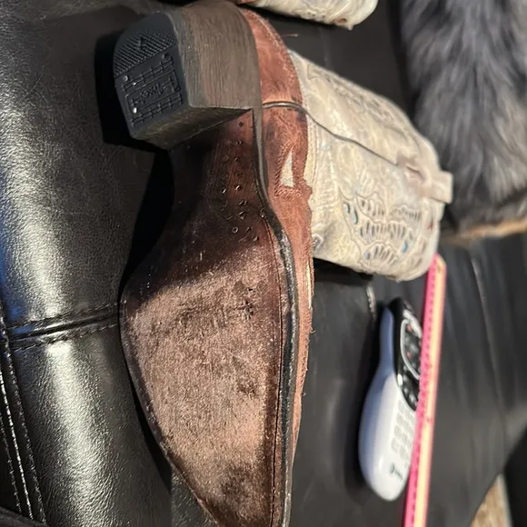 Leather Corral Cowboy Boots