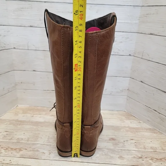 Liberty Black partial lace-up riding boots 711314