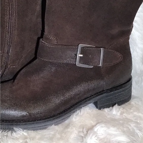 L’idea by Lori brown leather/suede riding boots size 9