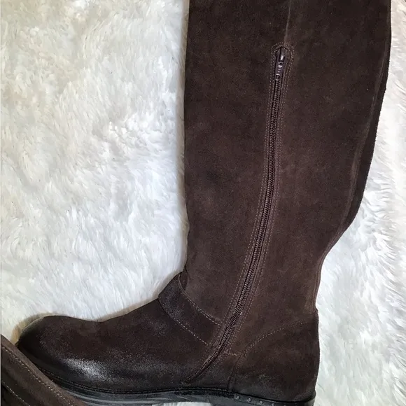 L’idea by Lori brown leather/suede riding boots size 9