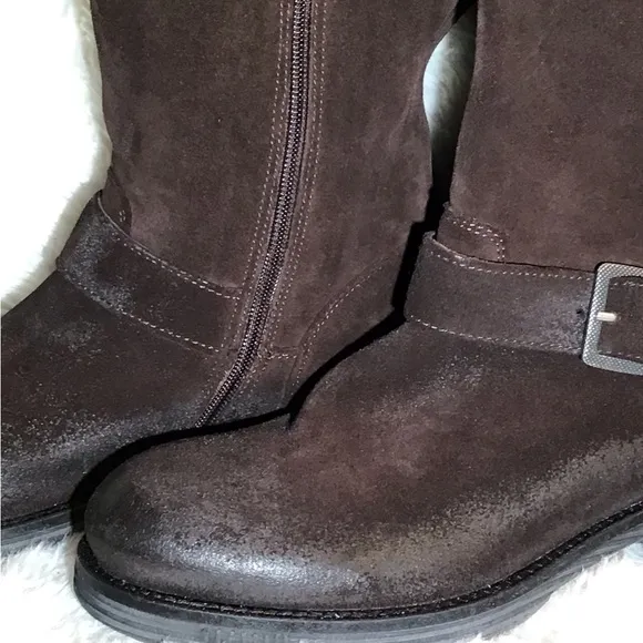 L’idea by Lori brown leather/suede riding boots size 9
