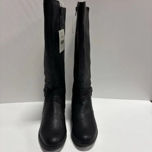 LifeStride Women’s Xtrovert Riding Boots Black, Size 10W, Wide Calf