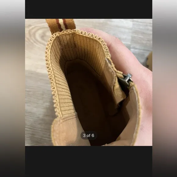 Like New Madewell Calvin Lug Suede Boots Size 10 M in Sand (tan) Leather