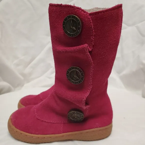 Livie and Luca Toddler Girl Suede Tiempo Boots Size 6