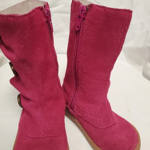 Livie and Luca Toddler Girl Suede Tiempo Boots Size 6
