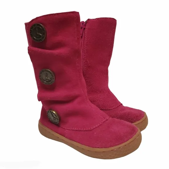 Livie and Luca Toddler Girl Suede Tiempo Boots Size 6