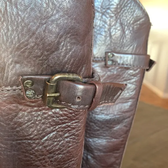 Lk New Frye Melissa buckle high rise riding boots 7 1/2
