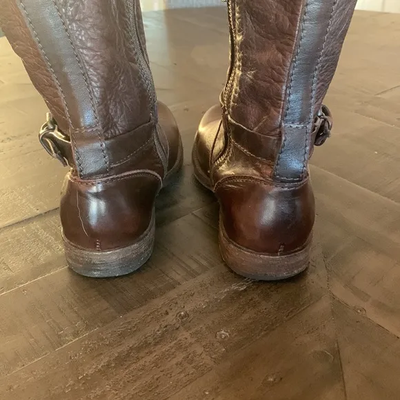 Lk New Frye Melissa buckle high rise riding boots 7 1/2