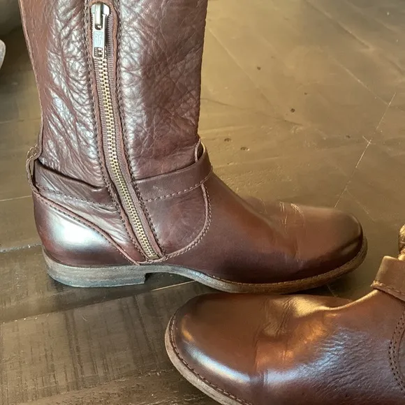 Lk New Frye Melissa buckle high rise riding boots 7 1/2