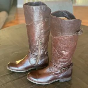 Lk New Frye Melissa buckle high rise riding boots 7 1/2