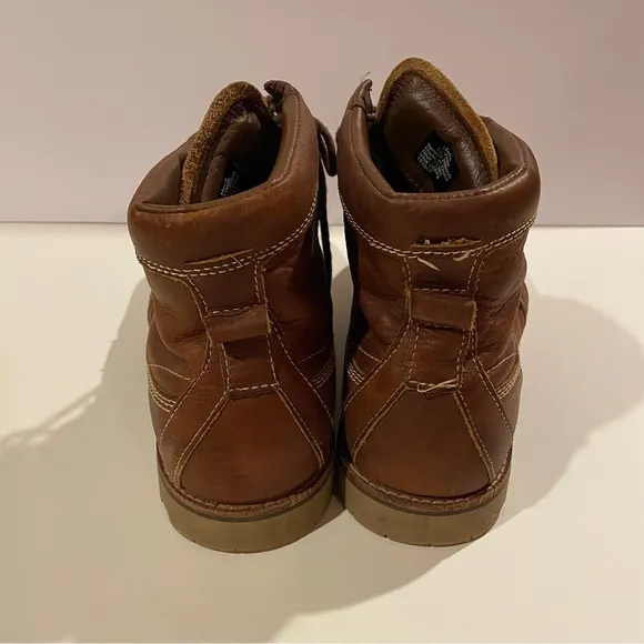 LL Bean Boots Men 13W Brown 296505 Leather MocToe Work Hiking Lace Up