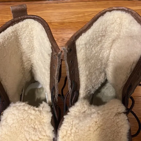 LL Bean Brown Leather Upper Waterproof Rubber Soles Women’s 8 M