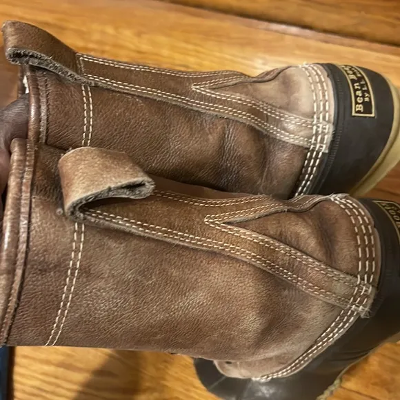 LL Bean Brown Leather Upper Waterproof Rubber Soles Women’s 8 M