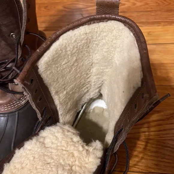 LL Bean Brown Leather Upper Waterproof Rubber Soles Women’s 8 M