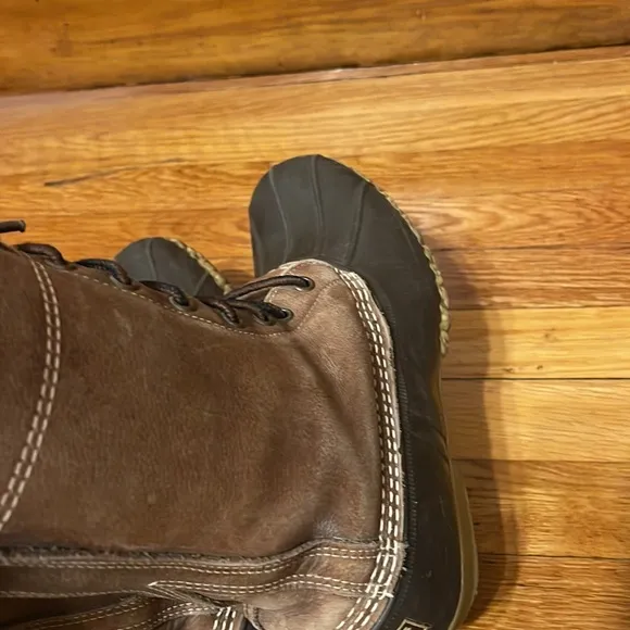LL Bean Brown Leather Upper Waterproof Rubber Soles Women’s 8 M