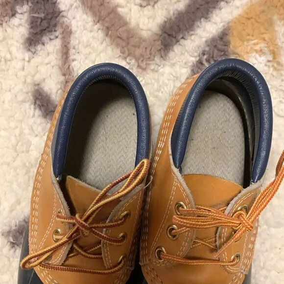 LL BEAN, duck boots, rubber Mocs, near new, ladies size 7, blue