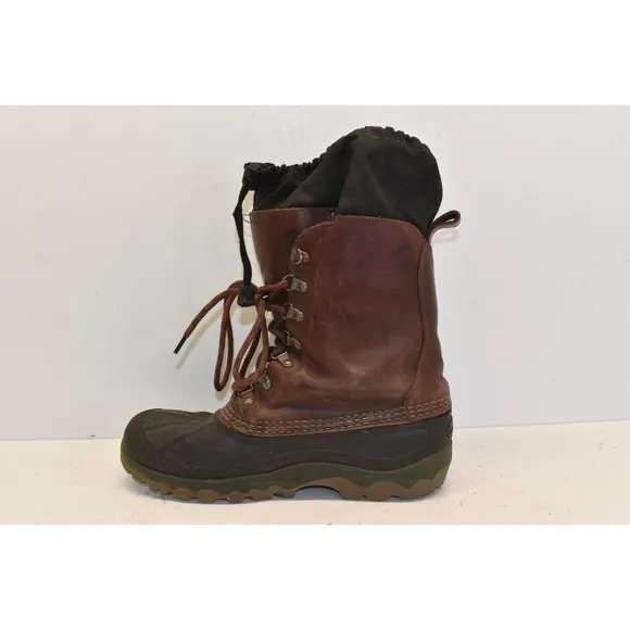 LL Bean Men's Gore-Tex Hunting Boots Brown Leather Size 8M Waterproof Snow RG44