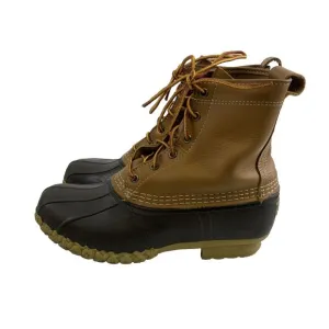 LL Bean Original Duck Bean Boots Lace Up Leather Waterproof 175064 Womens 8 Wide