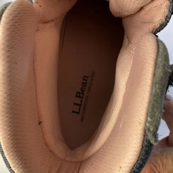 LL Bean Grey Ankle Hiking Boots