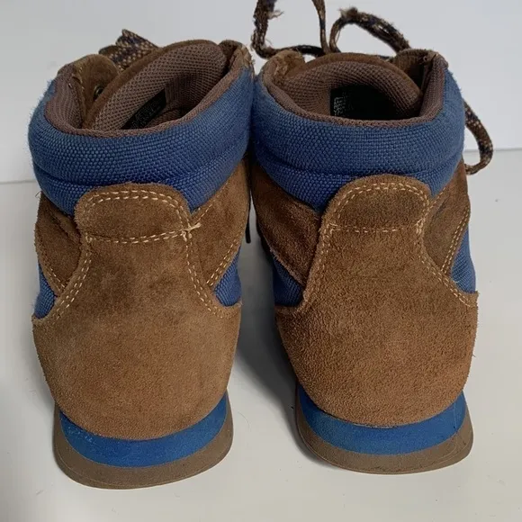 L.L.BEAN Men's Waterproof Katahdin suede Hiking Boots brown and blue Multicolor