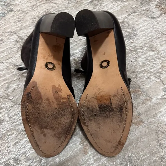 Loro Piana Short Boots Suede Leather Dark Brown Women’s Size 38 or US Size 8