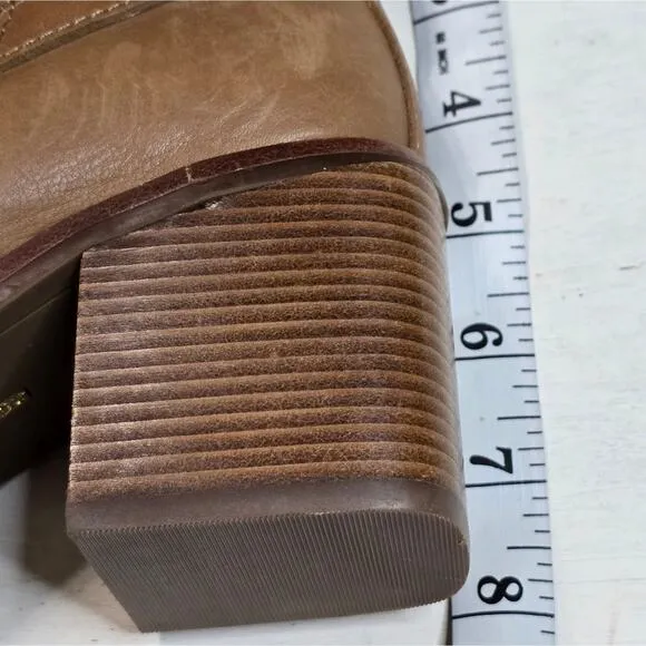 Louise et cie BROWN LEATHER Uzma ALE Booties boots Size 6.5