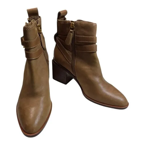 Louise et cie BROWN LEATHER Uzma ALE Booties boots Size 6.5