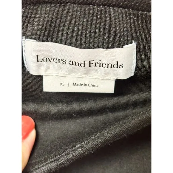 Lovers   Friends Pull On High Waisted Micro Skirt Black Women's Size XS