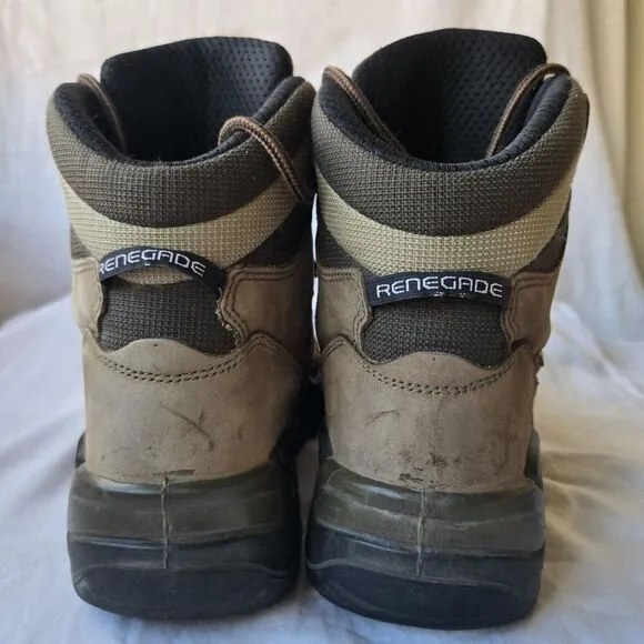 Lowa Renegade GTX Mid Men's Gore-Tex Leather Hiking Boots Brown Size 10 WIDE