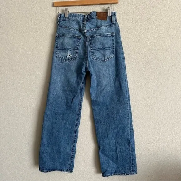 Lucky Brand 26 Wide Leg Button Hem Jeans Western Vintage Grunge Y2K Punk