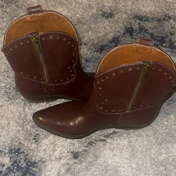 Lucky Brand Brown Leather Boots