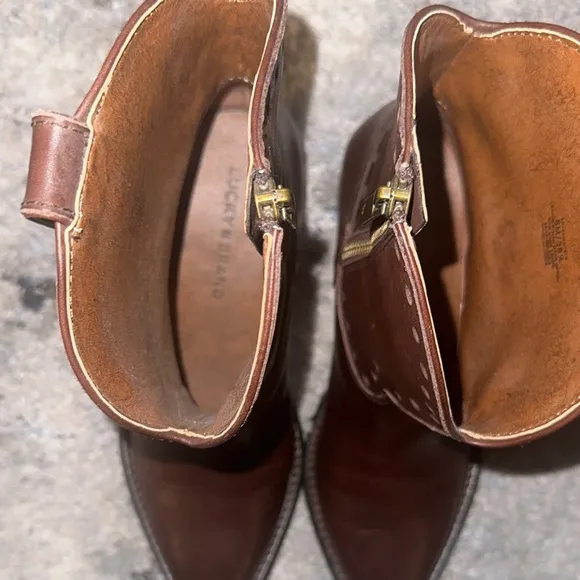 Lucky Brand Brown Leather Boots