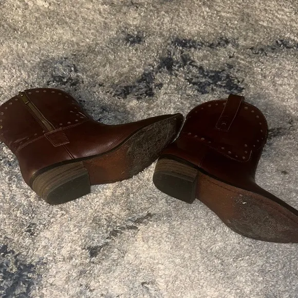 Lucky Brand Brown Leather Boots