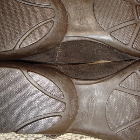 LUZZY Italy Brown SUEDE Leather Boots BOHO Slouch