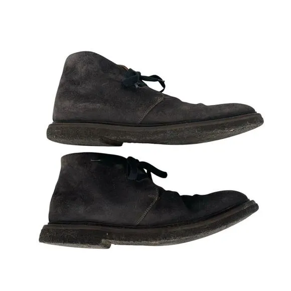 M. Gemi Italy Suede Chukka Boots Ankle Gray Size 42.5 Mens