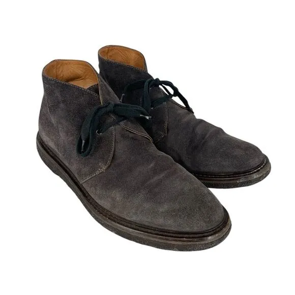 M. Gemi Italy Suede Chukka Boots Ankle Gray Size 42.5 Mens