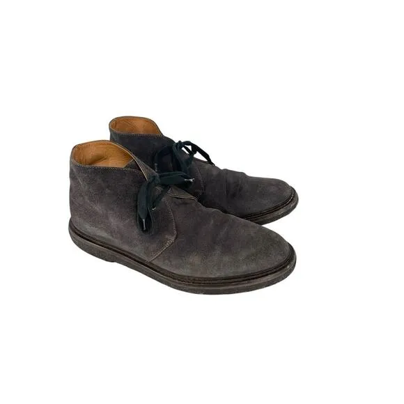 M. Gemi Italy Suede Chukka Boots Ankle Gray Size 42.5 Mens