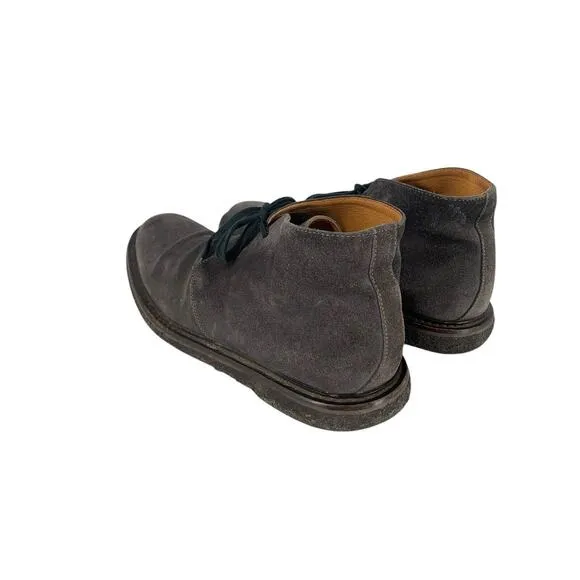 M. Gemi Italy Suede Chukka Boots Ankle Gray Size 42.5 Mens