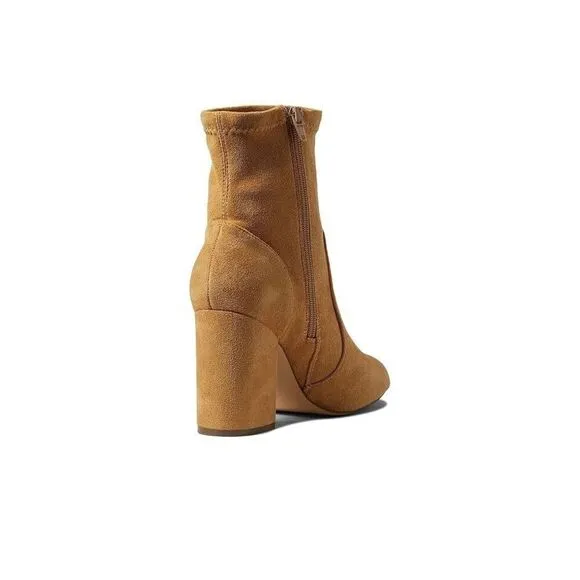Madden Girl Rangerr Boots Womens 8.5 Tan Micro Leather Side Zipper Bootie KHD351