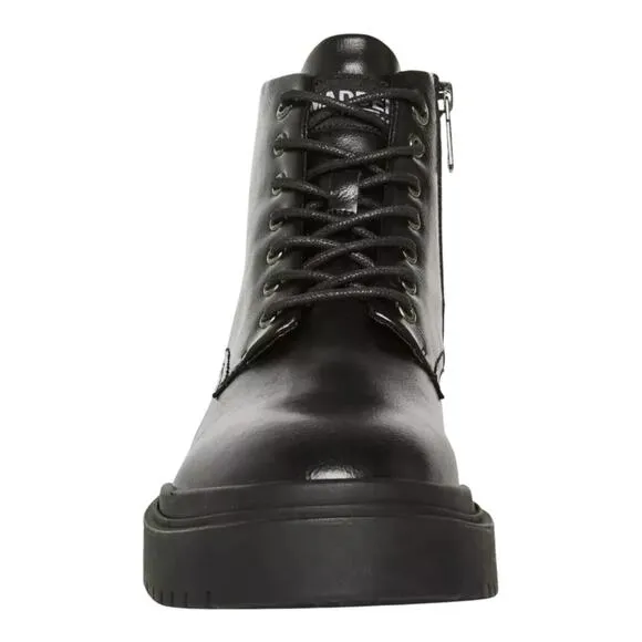 Madden Men's Auustn Faux Leather Combat Style Boots Black Size 8