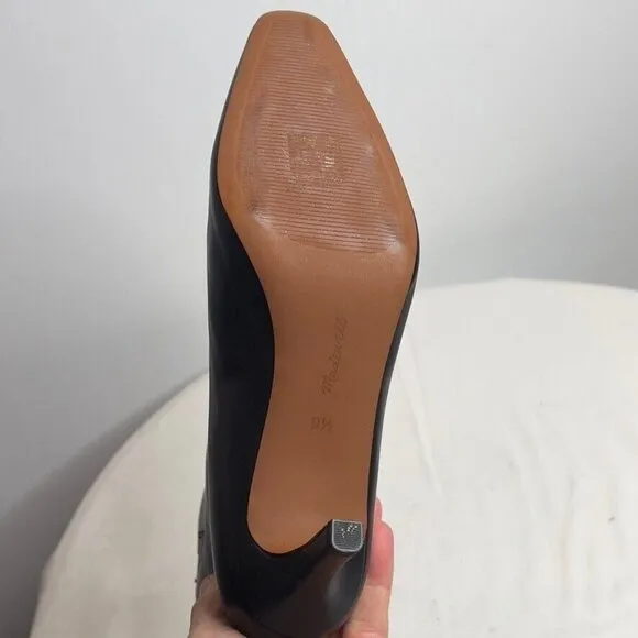 Madewell $218 The Dimes Stiletto Heel Ankle Boot Black Size 9.5 NT545