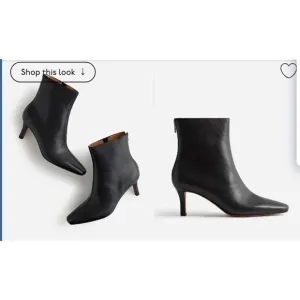 Madewell $218 The Dimes Stiletto Heel Ankle Boot Black Size 9.5 NT545
