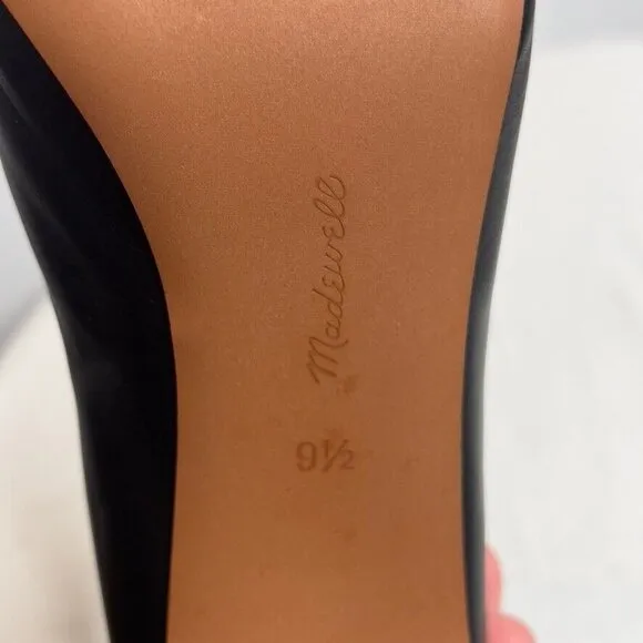 Madewell $218 The Dimes Stiletto Heel Ankle Boot Black Size 9.5 NT545